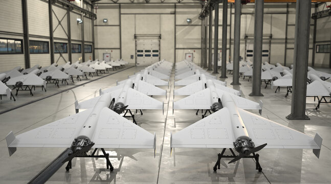 Long-range strike drone factory