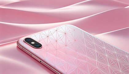 Luxury Pink Geometric Patterned Smartphone Back
