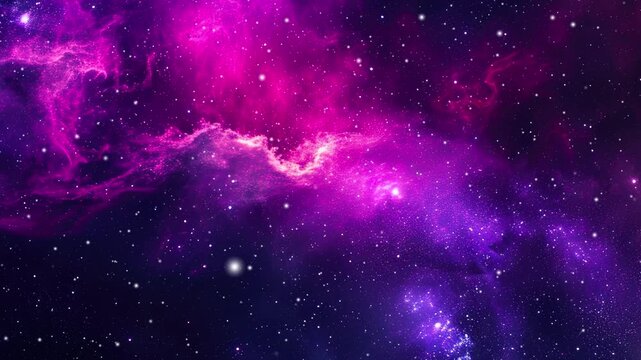 Seamless looped repetitive animation flight through deep space. Galaxy space background camera flying through the galaxy and nebula.
Night starry skies with twinkling stars motion background