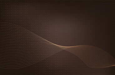 3D Abstract Mesh Background with Circles, Lines and Shapes | EPS10 Design Layout for Your Business.Premium background design with white line pattern (texture) in luxury pastel brown colour.