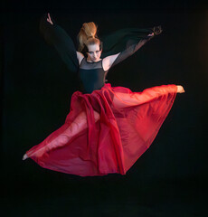 Scherensprung der Ballerina