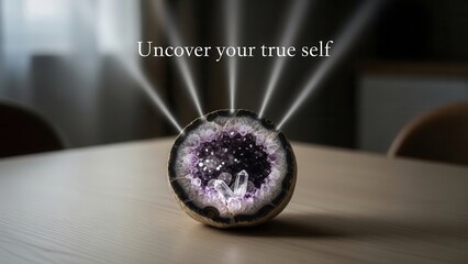 Amethyst Geode Unveiling Inner Light