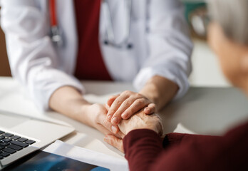 patient and a doctor in medical office
