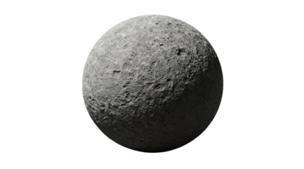 Full Moon with Craters and Textures