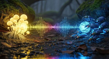 Chemical oscillations stabilizing fungal mutualism