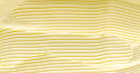 Margarine texture background. Healthy vegetable margarine.