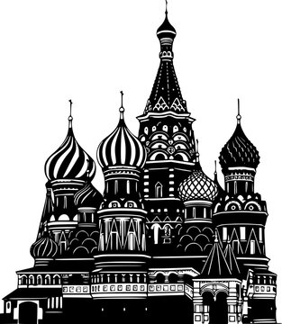 Saint Basil's Cathedral Moscow Vector