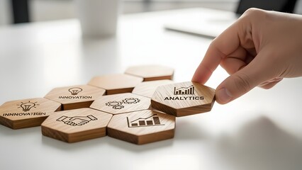 Strategic business growth: data analytics & innovation concepts