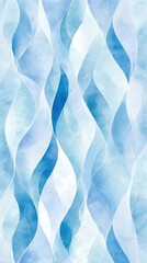 Abstract Blue And White Watercolor Pattern