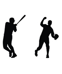 baseball player silhouette