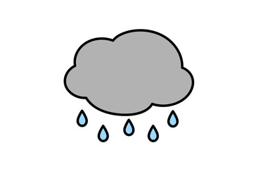 雨雲のアイコン