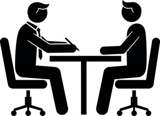 Interview meeting icon