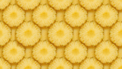 Bright, geometric pineapple pattern perfect for food blogs, summer advertisements, tropical themed products, and posters.