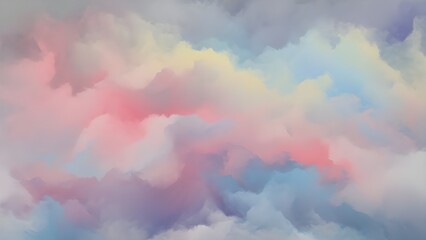 Abstract colorful cloudscape background