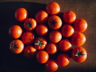 신선한 유기농 채소 빨간 토마토