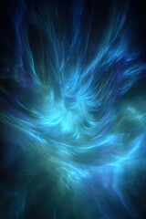 Abstract Blue Glowing Spiral Background