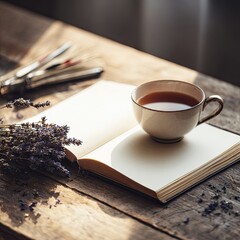 Cozy Afternoon With Tea And Lavender Book