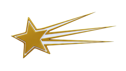 Golden Starburst with White Accents