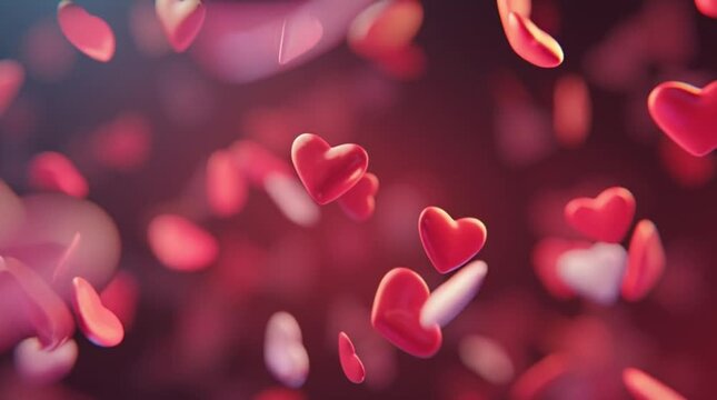 Romantic Love Hearts Motion