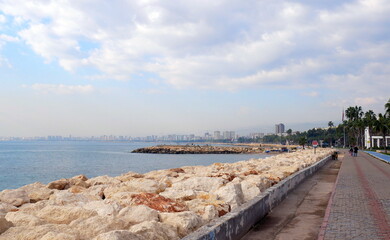 Fototapeta premium Mersin city in Turkey. A city on the shores of the Mediterranean Sea in Turkey