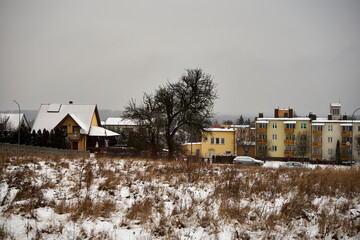 osiedle mieszkaniowe ,zima  © Marcin Łazarczyk