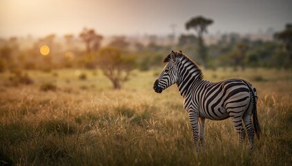 Fototapeta premium High-resolution zebra pattern wallpaper with natural striping, designed for use as a nature-themed backdrop, Earth Day