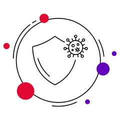 Immunity Icon, Boost Your Immune System, Natural Health Defense, Strong Body Wellness