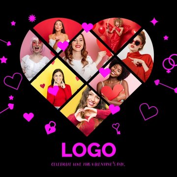 Valentines Day Photo Collage Intro - Square
