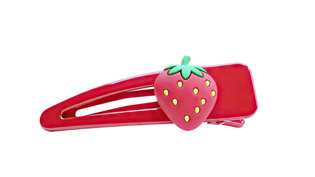 Red Strawberry Hair Clip