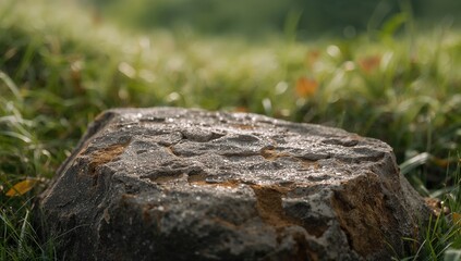 Fototapeta premium Wild Stone product placed on a rustic background, highlighting branding for grooming care