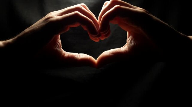 A gesture of love and passion.
A person shows that they love.
A declaration of affection for a partner.
Falling in love, hand in hand, heart, Valentine's Day