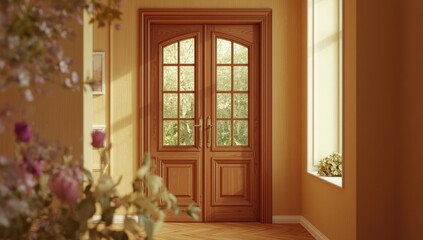 A detailed view of a door with a metallic handle, focusing on hardware durability and upkeep