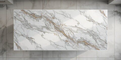 White grey marble surface with seamless glitter finish used for editorial background, tile floor in natural arrangement