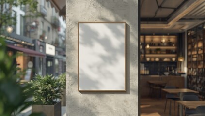 Mockup of a business sign featuring customizable text, suitable for layout testing in branding projects