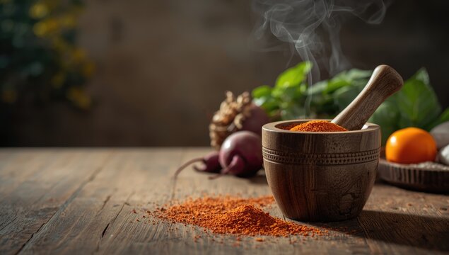 Herbal medicine preparation using astragalus in a mortar for treating respiratory illnesses, focused on natural health care