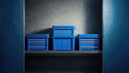 Tool storage boxes and chests with protective cases for efficient garage organization