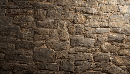 Stone wall fragment serving as a textured backdrop for layout or display purposes, building maintenance