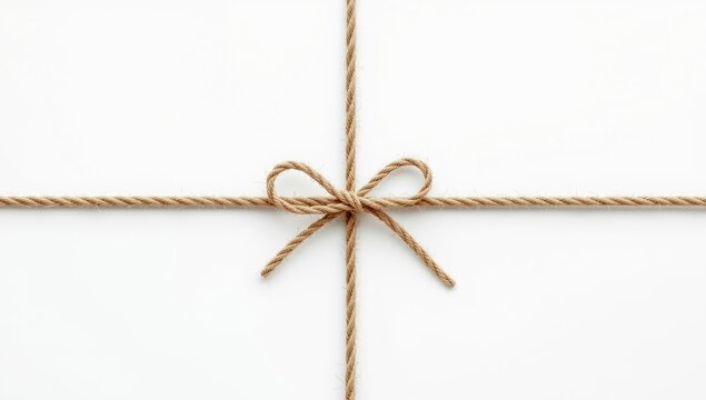 String material in gift wrapping, highlighting eco-friendly packaging techniques