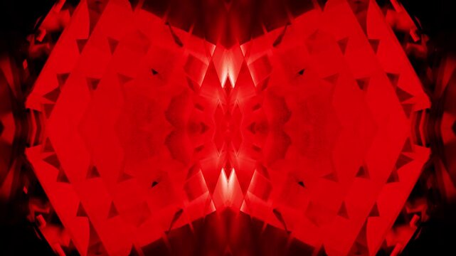 Newest VJ loop red space amazing sci fi metal kaleidoscope background