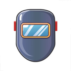 welding mask flat vector illustration icon