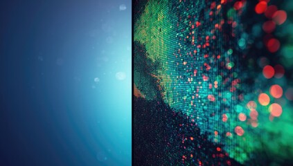 Detailed view of an LCD TV screen surface highlighting pixel arrangement for technical inspection