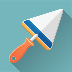 putty knife flat vector illustration icon