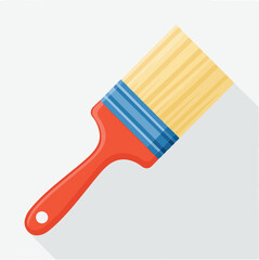 paint brush flat vector illustration icon