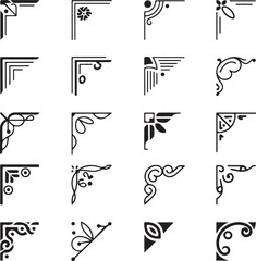 Vintage decorative elements for design and ornament