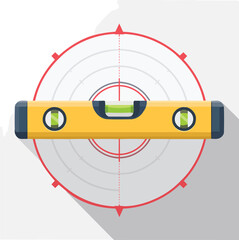 laser level flat vector illustration icon