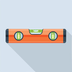spirit level flat vector illustration icon