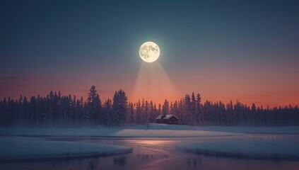 Snow-covered ground with moonlit sky, highlighting winter erosion risk and seasonal preservation