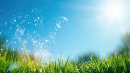 Chat bubbles in mid-air above a workspace, designed for messaging interface backgrounds
