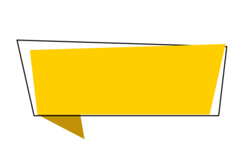 Yellow abstract banner ribbon label flat style for sale, promotion, text, sticker and graphic design layout