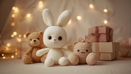 Collection of handmade crochet toys, highlighting artisanal techniques for play and display, International Handmade Day